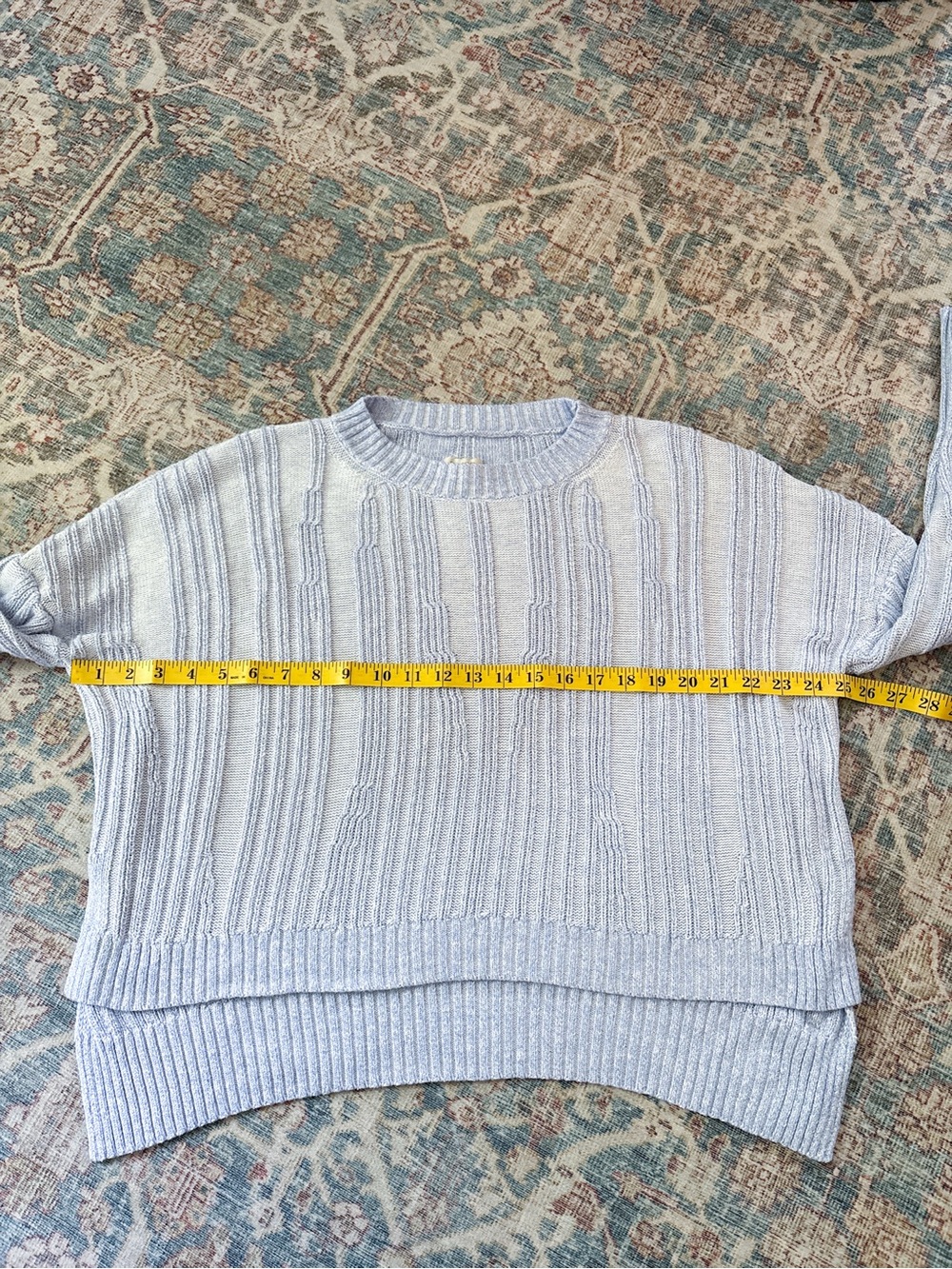 Pilcro Textured High-Low Pullover Sweater - small - Picture 5 of 8